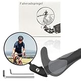 May-Kon Bike® Premium HD Bar End Fahrradspiegel Hochwertiger Rückspiegel 360° verstellbar Fahrradlenker Endspiegel Universalspiegel 17,4-22 mm für Mountainbike Rennräder E-Bik