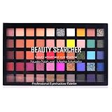 50 Farben Lidschatten-Make-up-Palette, Hochpigmentierter Schimmer Matter Glitter Metallisch Neutral Dramatisch Glatt Mischbar Langlebige Lidschatten-Make-Up