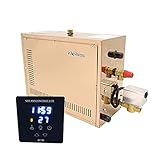 XKSO-QPTY Sauna 3kW Automatischer Edelstahl Dampferzeuger Haushaltsdampf-Sauna-Raum-Dampfbadmaschine for Wellnessraum Digital Controller Tragbare Damp