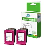 inkjello wiederaufbereitete Tinten patrone Ersatz für HP Deskjet D1600 D1660 D1663 D2500 D2560 D2563 D2660 D5560 F2400 F2420 F2476 F2480 F2488 F2492 F4210 F4213 F4235 300 x LC (dreifarbig, Doppelpack)