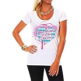 Frauen und Damen T-Shirt Mein Dirndl ist in der Wäsche Größe XS - 3XL