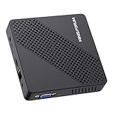 Mini PC Lüfterlos Celeron N4020 (bis zu 2.8 GHz) 4GB DDR4/64GB eMMC Mini-Desktop-Computer HDMI und VGA-Anschluss 2.4/5.8 G WiFi BT4.2 3xUSB3.0, M.2 2242 SSD