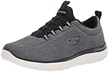 Skechers Sport Mens Summits LOUVIN Wide FIT Sneakers Herren Schwarz, Schuhgröße:44 EU