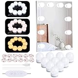 Led Spiegelleuchte, Hollywood Licht für Spiegel, 10 Dimmbar Schminklicht 6500K Make Up Licht, Beauty Schminktisch Leuchte, Schminkleuchte, Spiegellampe für Kosmetikspiegel, Badzimmer Spieg