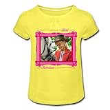 Spreadshirt Bibi & Tina Die Serie Bibi Streichelt Sabrina Mädchen T-Shirt mit Raffungen, XL, Gelb