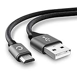 CELLONIC® USB Kabel 2m kompatibel mit HTC One A9, A9s, E9, M8, M8 Eye, M8s, M9, X/Desire 530, 630, 10 Pro, 10 Lifestyle Ladekabel Micro USB auf USB A 2.0 Datenkabel 2A grau Ny