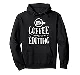 Lustiges Fotografen Geschenk Kaffee und Bearbeitung Fotografie Pullover H