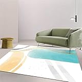 YYRAIN Nordischer Minimalistischer Luxus Im Morandi-Stil Mit Farbverlauf Kurzfloriger Teppich Nach Hause Wohnzimmer Schlafzimmer Bunte Fußmatten Studie Weiche Fußmatten 60x180