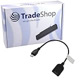 Trade-Shop Micro USB OTG Adapter Kabel (Micro B Stecker auf USB A Buchse mit On-The-Go) für Samsung Galaxy S2 S5 Mini Active Note 2 3 Galaxy Tab