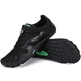 SAGUARO Barfussschuhe Herren Damen Fitnessschuhe Atmungsaktiv Traillaufschuhe Outdoor & Indoor Trainingsschuhe Schnell Trocknend Minimalistische Wasserschuhe Stil:2 Schwarz Gr.40