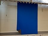Schallschutzvorhang Akustik Vorhang Lärmschutz 3 lagig Exklusive Maßanfertigung schwerer Bühnensamt doppelt hinterfüttert (145 cm Breite / Höhe bis 260 cm exakt wählbar, Ösen-Aufhängung)