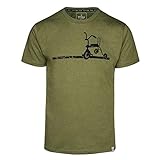 Spitzbub Herren T-Shirt Kurzarm Shirt Grün E