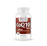 Coenzym Q10 forte 200 mg 240 Kapseln CoQ10 100% rein und natürlich Vegan Pflanzlich Hochdosiert 8 Monatsvorrat aus pflanzlicher F