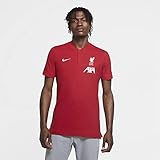 Nike 2020-2021 Liverpool Authentic Polo Football Soccer T-Shirt Trikot (Red)