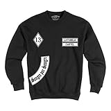 LA Familia ORIGINAL Herren, Jungs, Ultras Sweatshirt, Schwarz, „MC13“ Sweat Shirt Skull, La vida loca (XL)