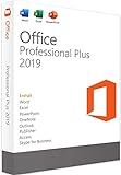 MS Office 2019 Professional Plus 32/64 Bit - Original-Lizenzschlüssel | Lieferung 1h-24h per E-Mail und Amazon neue N