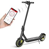 HAPPYRUN E Scooter, E Roller mit 10'' Wabenreifen, Bluetooth-Steuerung, Faltbarer, 25km maximale Reichweite, bis zu 25km/h, 350W Motor, für Erwachsene oder Jugendliche, Schw