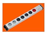 5+2 Fach Master-Slave Steckdosenleiste 1/4-MasterSlave-Funktion + 2 permanent-Steckdosen + Überspannungsschutz Typ3 | 250 V/AC max. 3.600 W