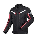 weymilady Motorrad Jacke Textil Motorradjacke Wasserdicht Winddicht Mit Protektoren Jacke Für Roller Biker Touren, Unisex