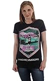 Imagine Dragons - - Frauen Geo T-Shirt in Schwarz, XX-Large, Black