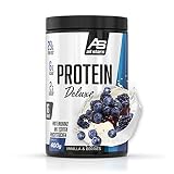 All Stars Protein Deluxe Dose – 400g – Vanilla & Berries – Premium Eiweißpulver mit echten Fruchtstücken – zum Muskelaufbau, Gewichtsmanagement und Anti-Heißhung