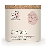 BO Beauty Organics OILY SKIN - 3-Monats-Kur mit Niacin, Zink, Aloe Vera - Nahrungsergänzung zur Normalisierung öliger Haut und Mischhaut - 1 x 90 Kautab