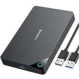 Inateck Festplattengehäuse 2 5 Zoll USB 3.0, Externes HDD Gehäuse für 7 mm/ 9,5 mm 2,5' SATA HDD und SSD, Unterstützt UASP, Werkzeuglos (FE2013)