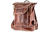 Alpenleder® Rucksack MOUNTAINSIDE – Echt Leder Rucksack – Elegant braun vintage Daypack perfekt für Arbeit, als Reiserucksack oder Freizeit Sport wie Wandern (45 x 30 x 15cm, 20L, Brandy)