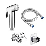 DXLing Bidet Handbrause Sprayer für WC Hand Bidet Sprayer Handbrause Set mit G1/2' Allgemeines T-Ventil Schlauch und Halter Sprühpistolendüse Bidet Sprayer Set für Toilette Haustiere B