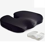 NA Sitzkissen für Bürostuhl, orthopädisches Komfort-Schaumstoff-Sitzkissen für den unteren Rücken, für langes Sitzen am Hintern, rutschfestes Einzelfutter schützt(Color:C)