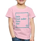 Spreadshirt Personalisierbares T-Shirt Selbst Gestalten mit Foto und Text Wunschmotiv Kinder Premium T-Shirt, 122-128, H