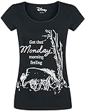 Winnie the Pooh I-Ah - Monday Morning Frauen T-Shirt schwarz S 100% Baumwolle Disney, Fan-Merch, F