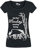 Winnie the Pooh I-Ah - Monday Morning Frauen T-Shirt schwarz S 100% Baumwolle Disney, Fan-Merch, F