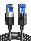 UGREEN Cat 8 Netzwerkkabel Gigabit LAN Kabel POE RJ45 Patchkabel 40000 Mbits F/FTP Ethernet Kabel kompatibel mit PS5, PS4, Xbox One, Router, TV, Switch, Modem usw.(5M)