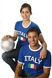 Brubaker Italien Fan T-Shirt Blau Gr. XXXL