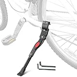 LICOK Fahrradständer Einstellbarer Universal Hinterbauständer Anti-Rutsch Seitenständer für 22-28 Zoll Mountainbike/BMX/MTB