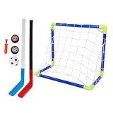 DAUERHAFT Eishockeytor Fußballtor Verschleißfestes Hockeytor fü