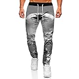 Men's Pants Fashion Pants Autumn Mens Black Pants 3D Sky Clouds Printed Track Pants Casual Active Sweatpants Trousers-C_S