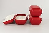 TUPPERWARE Kühlschrank Eierbox rot (3) Eier Box Aufbewahrung Dose Ei Kolumb