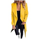 Cardigan Blazer Damen Elegant Langeblazer Sakko AnzüGe Einfarbig Kurzblazer Slim Fit Revers GeschäFt BüRo Anzug Jacken Workwear Longblazer Outfit Temperament Mantel Anzug Tops Strick