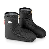 Naturehike Outdoor/Innen wasserdichte Winter Gänsedaunen Socken für Schlafzimmer Büro, rutschfeste Super Warm Booties Daunenschuh zum Skifahren Snowboarden Radfahren(M)