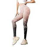 ZEELIY Sports Tights Damen Lange Leggings Blickdichte Yoga Strumpfhosen mit hoher Taille Fitness Nahtlose Hip Up Yogahose Geeignet für Lauf und Trainingslegging für Damen (Lila-02, L)