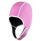 Thermo-Badekappe mit Kinnriemen, für warme Wassersportarten, ergonomisch, 2 mm (Einheitsgröße, passend für die meisten Menschen)