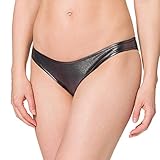 Calvin Klein Damen MODERN METALLIC Bikini, Silber, L