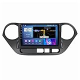 ADMLZQQ Android 10.0 In-Dash Autoradio Stereo Headunit Für Hyundai I10 2014-2017, 9-Zoll-Touchscreen, Carplay FM AM RDS DSP Bluetooth GPS Lenkradsteuerung Rückfahrkamera Lüfter,M300s 8core 3+32g