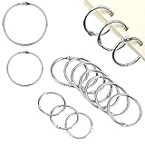 O-Kinee Ring Binder Buch Ringe Heftringe 15mm/20mm/25mm,Metall Lose Blatt Buch Loseblatt Verbinder, für Scrapbook Album Handwerk 120 Stück (Silber) (20mm&25mm-120pcs)