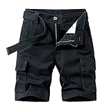 YZWC Sommer Neue Herrenshorts Kurze Hose Bequeme Lockere Shorts Kurze Hose Herren Modische Hose Lässige Baggy-Shorts mit Taschen-Stretch für Herren Modische lockere F
