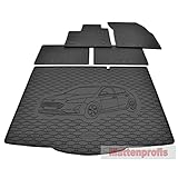 Mattenprofis Gummimatten + Gummi Kofferraumwanne Set kompatibel mit Ford Focus IV Schrägheck 087 ab Bj.2018 G