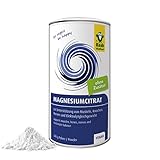 Raab Vitalfood Magnesiumcitrat Pulver, 340 g, vegan, laborgeprüft, gut zu dosieren, ideal für Sportler, zur Unterstützung von Muskeln Nerven, Elektrolyt-H