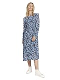 TOM TAILOR Denim Damen Maxi Kleid , Blau (27596 - Blue Flower Print), S